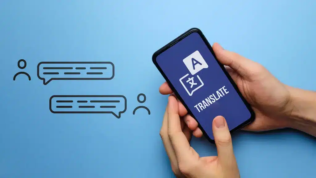 Übersetzungstool am Smartphone